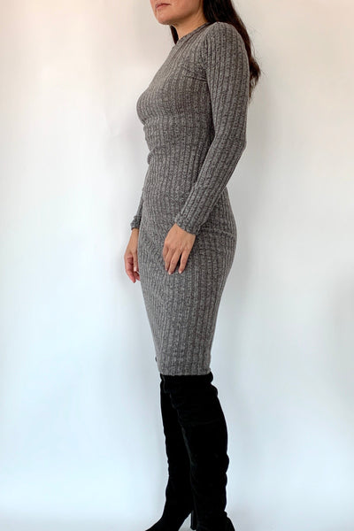 You Got This Ribbed Bodycon Dress