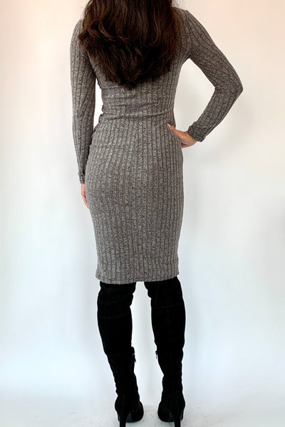 You Got This Ribbed Bodycon Dress
