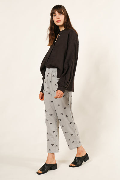 Triangle Print Tapered Pant